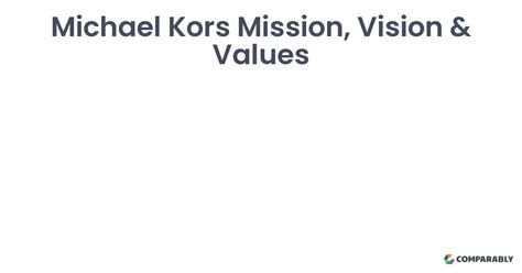 michael kors company values|michael kors designer.